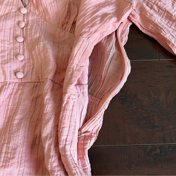 MINKPINK Vera Mini Dress Rose Pink Peach Side Large Side Zip NWT - Picture 9 of 14
